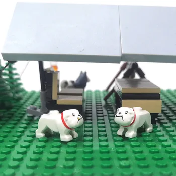 Животные Строительные блоки MOC 65388 Игрушки для домашних животных Французский БУЛЬДОГ Совместим с LEGO