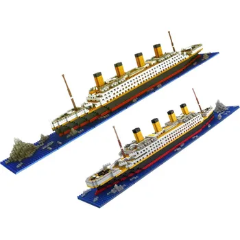 Совместимость с конструктором Lego Mini Blocks Titanic Model Building Set, игрушка из 1860 мини-кирпичей, подарок для взрослых и детей
