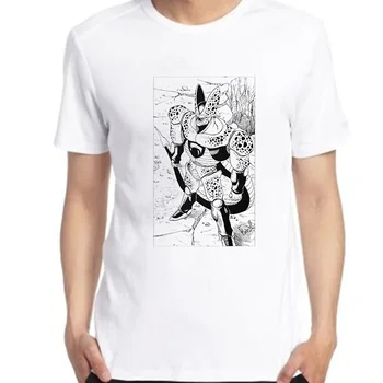 Забавная футболка с аниме dbz cell perfect form для мужчин, графические футболки, футболки оверсайз, футболки с коротким рукавом, Летняя Мужская одежда