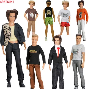 Мультистильный комплект одежды для куклы Кен, верхняя рубашка, короткие штаны, наряды для парня Барби, аксессуары для кукол Кен, детская игрушка