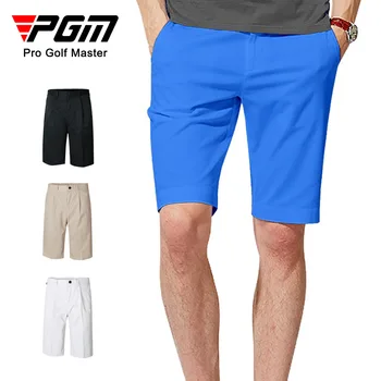 Брюки для гольфа PGM Мужские однотонные шорты Брюки для гольфа Летняя одежда Легкая дышащая