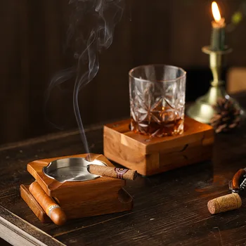 Пепельница для сигар в японском стиле, Набор бокалов для ликера, Поднос для стакана воды