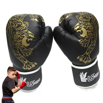 Боксерские перчатки из искусственной кожи, защитные перчатки для кикбоксинга, детские Спортивные принадлежности для тренировки ударов руками, детские боксерские перчатки
