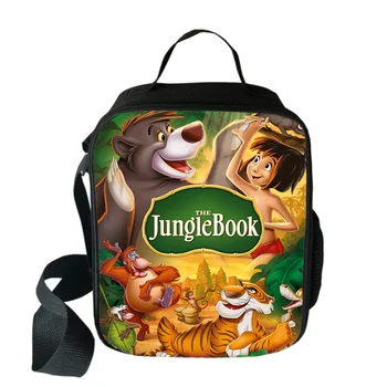 Disney The Jungle Book Защищает Сумки для Ланча Для мальчиков И Девочек, Дорожные Сумки-Тоут, Сумки для Хранения Свежих продуктов Для Пикника, Студенческая сумка-Мессенджер