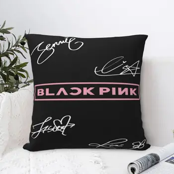 Kpop, черно-розовая Мягкая наволочка, наволочка, аниме, Дакимакура, наволочки, Декоративная подушка