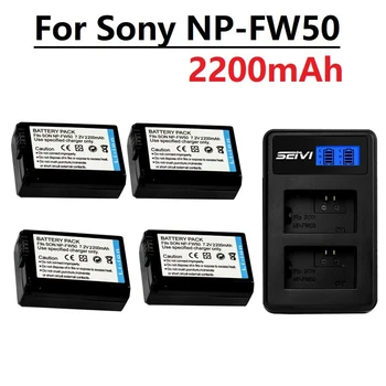 Обновление 2200 мАч Для NP-FW50 NP FW50 Литий-ионный Аккумулятор С зарядным устройством Для Sony Alpha NEX-5N a6500 a6300 a6000 a5000 a3000 NEX-3 a7R