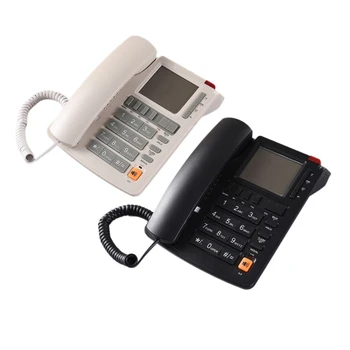 Проводной телефон Стационарный телефон Стационарные телефоны с большой кнопкой и функцией идентификации вызывающего абонента для стойки регистрации, домашнего отеля, челнока