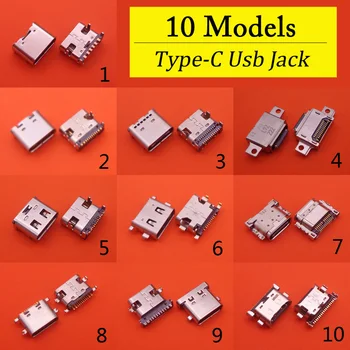 10 Моделей для Samsung Xiaomi Huawei ZTE Micro USB Type C разъем-розетка для док-станции для зарядки разъем Type-C