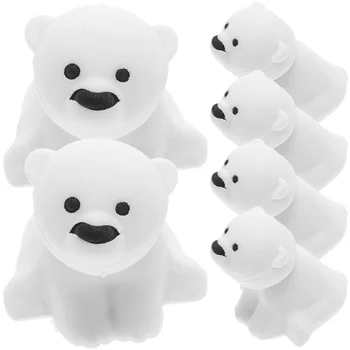 Резиновые ластики в форме белого медведя, ластики для рисования, мини-карандаш, ластик, канцелярские принадлежности, учебные принадлежности для детей, подарки