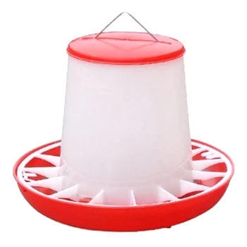 12 кг Пластиковая поилка для цыплят, Ведро, чашка для кормления сельскохозяйственных животных, инструмент для птицеводства