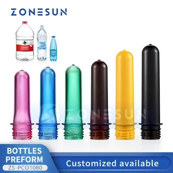 ZONESUN ПЭТ-преформы 28 мм Пластиковая бутылка Банка Пресс-форма Трубка Сырье для выдувного формования Производство воды Сока ZS-PCO1080