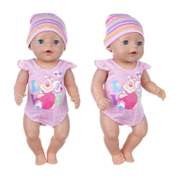 Одежда для куклы в костюме медведя подходит для куклы размером 17 дюймов на одежду для новорожденной куклы 43 см
