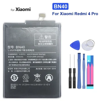 Аккумулятор BN40 4100mAh для Xiaomi Redmi 4 Pro Prime 3G RAM 32G ROM Edition Для Xiao mi Redmi4 Pro BN 40 BN-40 с кодом отслеживания