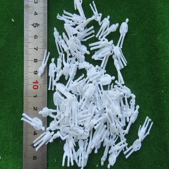 Масштаб 1:25-1: 300 100ШТ Белые неокрашенные архитектурные модели фигурок людей Горячая распродажа