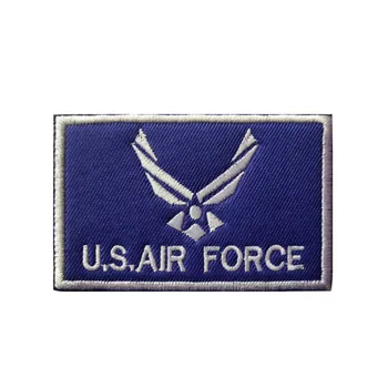 Армейский тактический военный значок ВВС США, шляпа с вышивкой, нашивки с крючками и петлями, уличная сумка, аксессуары для рюкзаков, тканевые наклейки