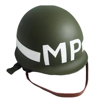 Военные полицейские шлемы США времен Второй мировой войны Шлем M1 MP Копия двухслойного стального шлема