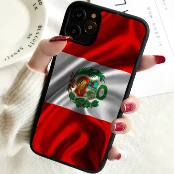 5 5S SE 2020 Чехол для Телефона Чехол для iPhone 6 6S 7 8 PLUS X XS XR 11 12 13 MINI 14 PRO MAX Резиновый Силиконовый Флаг Доминиканской Республики