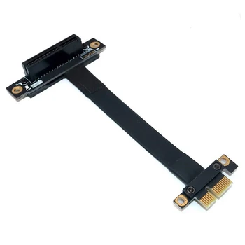 PCIE PCI Express От 4X до 1X удлинительный кабель PCI-E от 1X до 4X Удлинительный кабель Riser Вертикальный ленточный кабель под углом 90 градусов