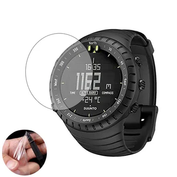 3шт TPU Мягкая Прозрачная Защитная Пленка Для Suunto Core Watch GPS Sport Полностью Черная Защитная Крышка Экрана Смарт-часов (Не стеклянная