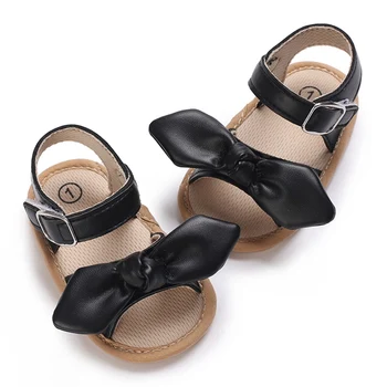 Детская обувь Летние мальчики Девочки Мода Милый бант Дышащие сандалии для новорожденных Новые классные тапочки Детские сандалии для малышей