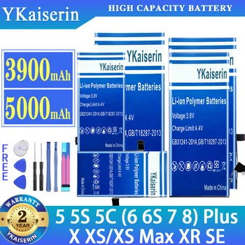 YKaiserin Аккумулятор Для iPhone (6 6S 7 8) Plus 6Plus 6SPlus 7Plus 8Plus 5 5S 5C X XS/XS Max XR SE Сменный Аккумулятор