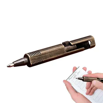 Шариковая ручка ручной работы из латуни в стиле ретро, студенческая ручка для письма и подписи, канцелярские принадлежности для офиса, шариковая ручка, подарочные принадлежности