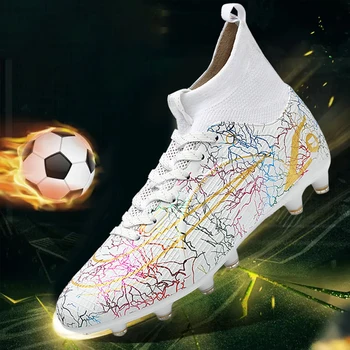 Качественная футбольная обувь Бутсы C.Ronaldo Прочные футбольные бутсы Легкие Удобные Кроссовки для мини-футбола Оптом Унисекс 31-48 Размер