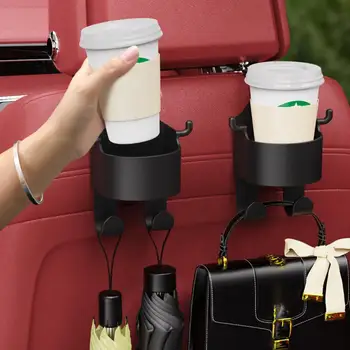 Автомобильный держатель для стакана воды, 2 предмета, Расширитель с крючками, Регулируемое основание, Подголовник автокресла, подставка для хранения бутылок с водой и напитков