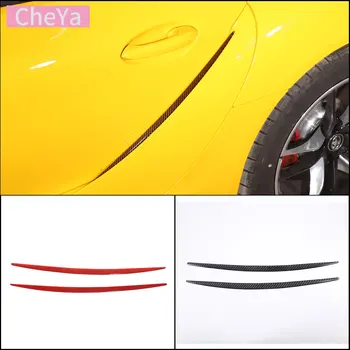 Для Toyota Supra 2019-2023 Декоративные Наклейки на дверной паз автомобиля Аксессуары для модификации экстерьера из мягкого углеродного волокна 2 шт