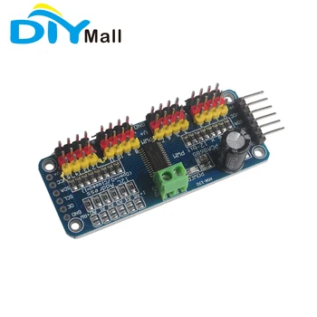 DIYmall 16-Канальная Плата Управления Сервоприводом PWM Robot Controller IIC I2C Интерфейс PWM Drive Сервопривод PCA9685 для Arduino