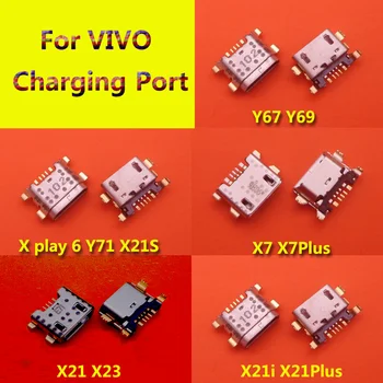 1шт Для Vivo Xplay6 Y71 Y75 Y67 Y69 X7 Plus X21 X21i X23 X21Plus X21S Разъем Micro USB Порт Зарядки Разъем Розетка
