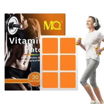 Пластыри с витамином В12, Самоклеящиеся Витаминные пластыри, Эффективные Безопасные пластыри с витамином В12, повышающие концентрацию внимания, память и энергию