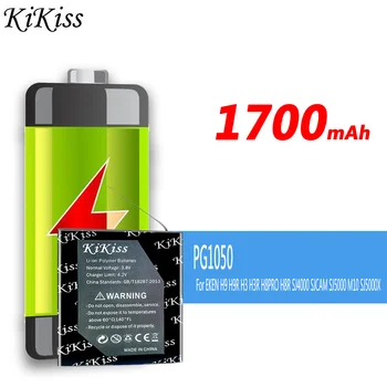 KiKiss Мощный Аккумулятор PG1050 1700 мАч для EKEN H9 H9R H3 H3R H8PRO H8R SJ4000 SJCAM SJ5000 M10 SJ5000X Батареи Камеры