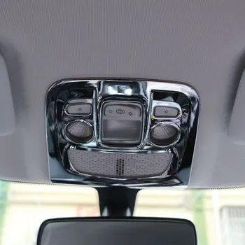 Передняя крышка лампы для чтения для Peugeot 2008 2014-2018 ABS Хромированная Глянцевая Серебристая Отделка ламп для чтения Аксессуары для наклеек