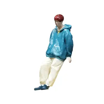 Реалистичная фигурка персонажа диорамы для мальчиков 1: 64, модель крошечных людей, миниатюрные фигурки-диорамы для декора микроландшафтов