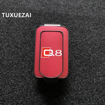 Автомобильный солнцезащитный козырек TUXUEZAI, Металлический держатель для солнцезащитных очков, Роскошный зажим для очков, зажим для карты-ключа, Универсальные аксессуары для Audi Q8