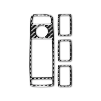 Наклейка для отделки панели управления стеклоподъемником из углеродного волокна для Tesla Model S 2012-2020, аксессуары для салона автомобиля Model X 2016-2020