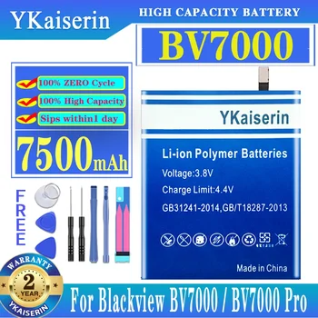 YKaiserin 7500 мАч Сменный Аккумулятор для Blackview BV7000/BV7000 Pro BV7000Pro Новый Аккумулятор + Трек-код