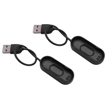 2X USB-Кабель Для Зарядки Mi Band 4 Сменный Линейный Адаптер Зарядного Устройства Millet Miband 4 Смарт-Ремешок Аксессуары