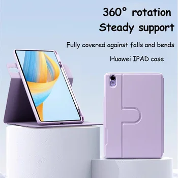 Вращающийся на 360 ° Чехол Для Honor Pad X9 11,5 Дюймов 2023 Года из Искусственной Кожи с держателем Карандаша Для Huawei Honor Pad X8 Pro 11,5 