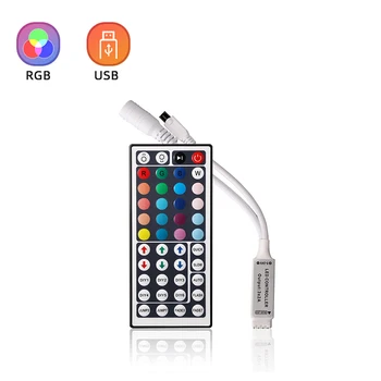 Светодиодный контроллер с дистанционным управлением Smart Rgb Controler 44 клавиши управления светодиодными лампами Rgb Neon Stripes
