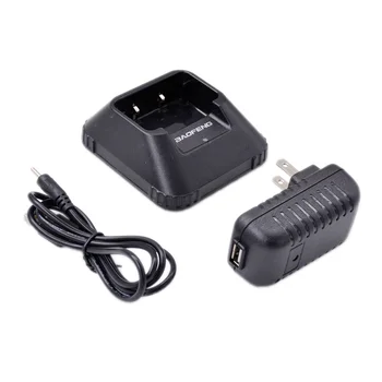 Настольное Зарядное Устройство BAOFENG Base AC Plug Adapter USB-Шнур для UV3R + Plus Ham Radio Блок Питания Замена Аксессуара Лотка