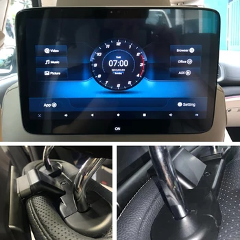 Развлекательная система Android для автомобильного телевизора на заднем сиденье для Mercedes E GLE GLS Class Bluetooth WiFi 4K видео с сенсорным экраном скрытый кронштейн