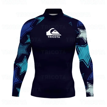 Мужская футболка для плавания и серфинга, пляжные купальники с защитой от ультрафиолета, защита от сыпи, гидрокостюм для серфинга, гидрокостюм для серфинга, топы с защитой от сыпи
