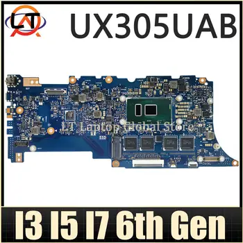 Материнская плата UX305UAB Для ASUS ZenBook UX306UA U306UA UX306U UX306 Материнская плата ноутбука I3 I5 I7 6-го поколения CPU 4 ГБ/8 ГБ оперативной памяти