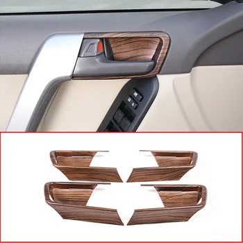 Аксессуары для отделки внутренней дверной чаши из АБС-пластика 4 шт. для Toyota Land Cruiser Prado FJ150 150 2014-2018 из соснового дерева
