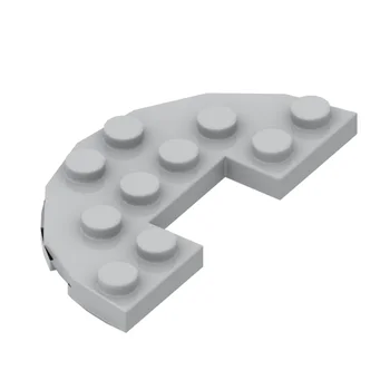 Совместим со строительными блоками Lego small particle, собранными из деталей MOC, 18646 деталей, полукруглые, 3x6 вогнутых, 2 точки