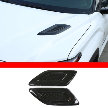 Для Toyota Tundra 2022-2023 ABS Черная Наклейка на вентиляционное Отверстие капота автомобиля Аксессуары Для отделки экстерьера автомобиля