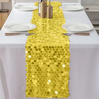 Настольная дорожка Большая настольная дорожка с блестками, Сверкающая Ярким цветом Крышка для обеденного стола рождественские украшения 2023