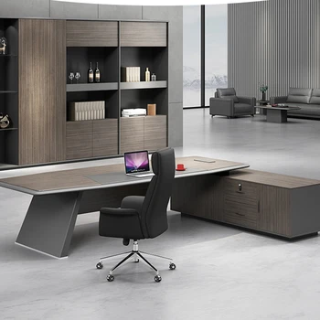 Комбинированный офисный стол Boss, офисный стол президента, Дизайнерская офисная мебель, письменный стол, окрашенный стол Boss, простой современный бизнес